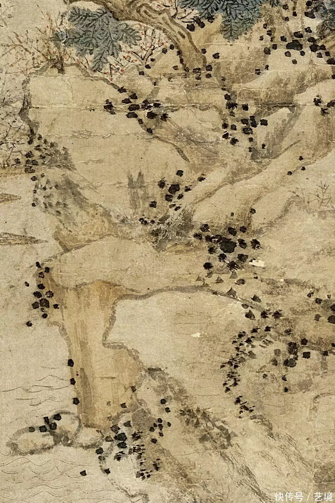 明 文徵明《山庄客至图》倪瓒:天地间安有人在