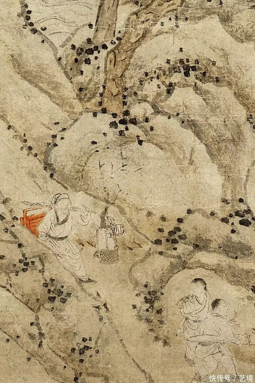 明 文徵明《山庄客至图》倪瓒:天地间安有人在