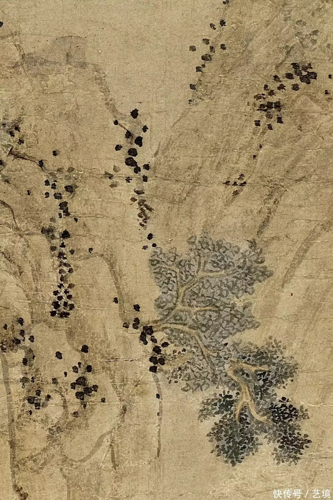 明 文徵明《山庄客至图》倪瓒：天地间安有人在