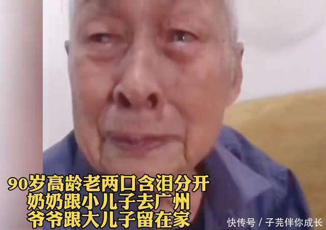 90岁高龄老两口被分开，一个广州一个老家，网友：我也有2个儿子