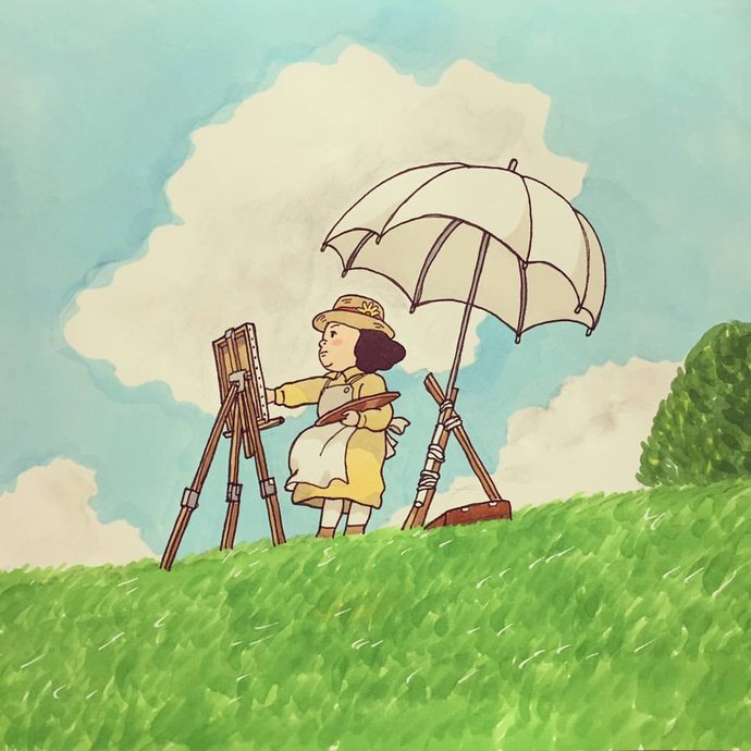  画家|日本插画家专门“抹黑”宫崎骏动画，却引来无数人点赞，画风简直...