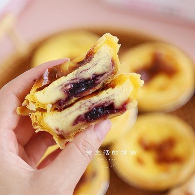  蓝莓|蓝莓芒果双味蛋挞