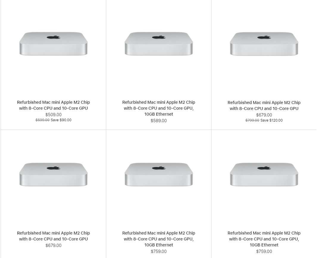 苹果海外上架翻新款M2 Mac mini：售509美元，但依然高于教育商店