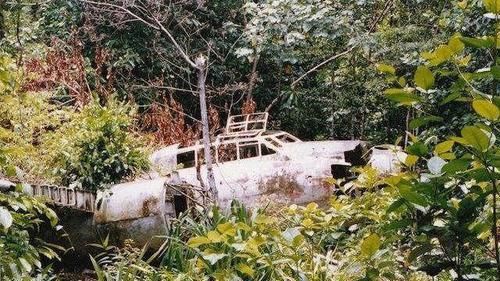 如今|老照片：战犯山本五十六的座机残骸，如今已成当地著名旅游景点！