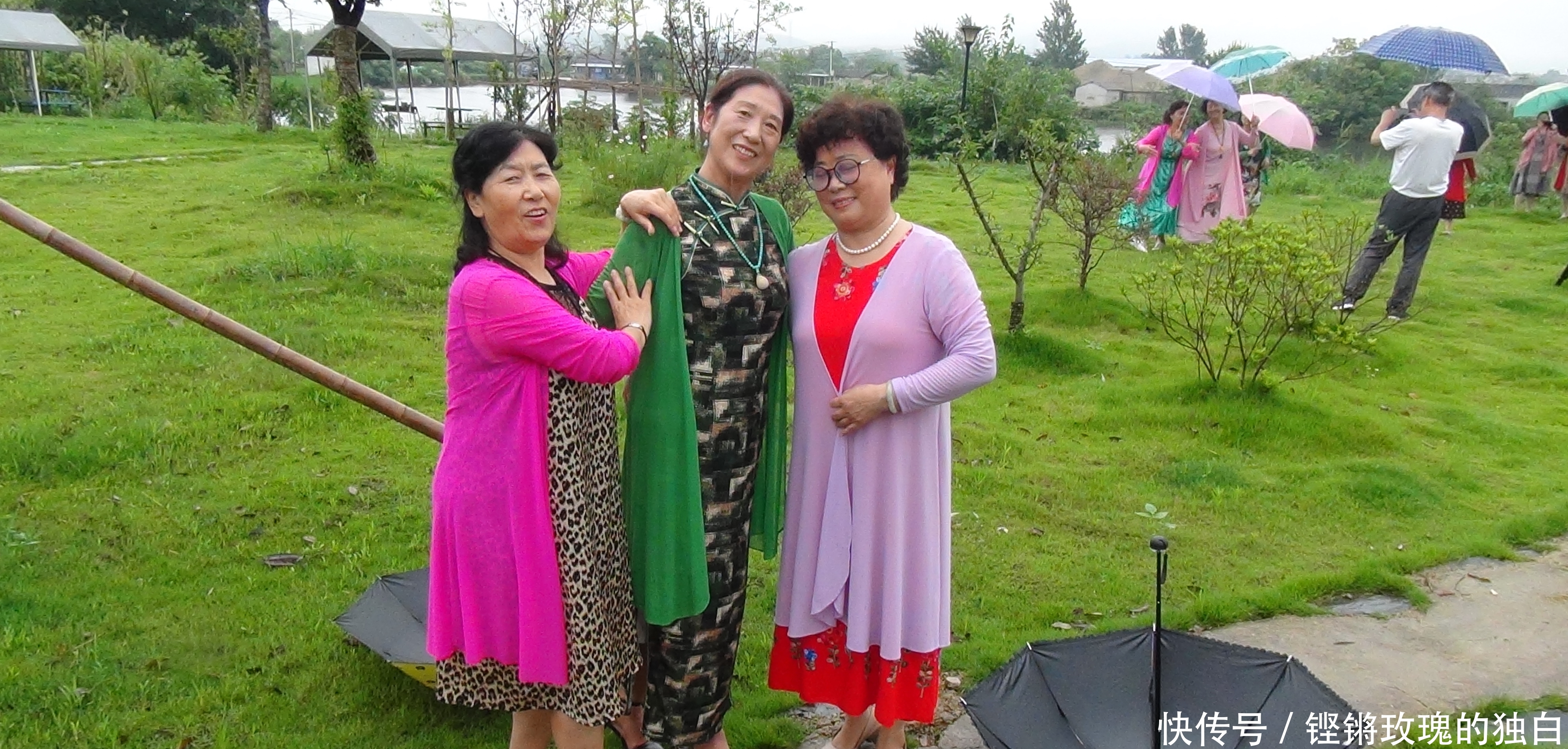 八中|马鞍山八中74届高中女生模特团:南京江宁竹庄生态园雨中走秀(音乐相册)