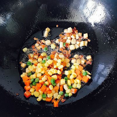  杏鲍菇|培根杏鲍菇酱油炒饭