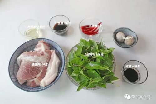  特色菜|这道特色菜九层塔炒肉末，简单易做，口感香辣，开胃下饭适合夏天