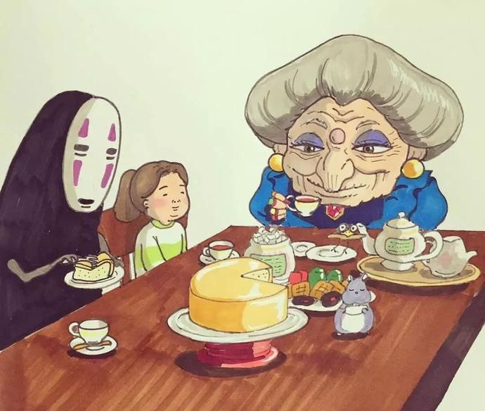  画家|日本插画家专门“抹黑”宫崎骏动画，却引来无数人点赞，画风简直...