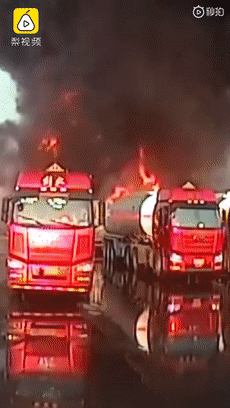  司机|停车场火光冲天！210吨危化品怎么办？7名司机的选择让人“后怕”