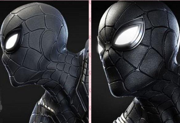 细节|蜘蛛侠和钢铁侠合体后黑化了?新战衣曝光,眼部细节满分