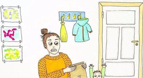  画下|一位妈妈用“怪异”的画风，画下她与熊孩子的日常，感动无数父母
