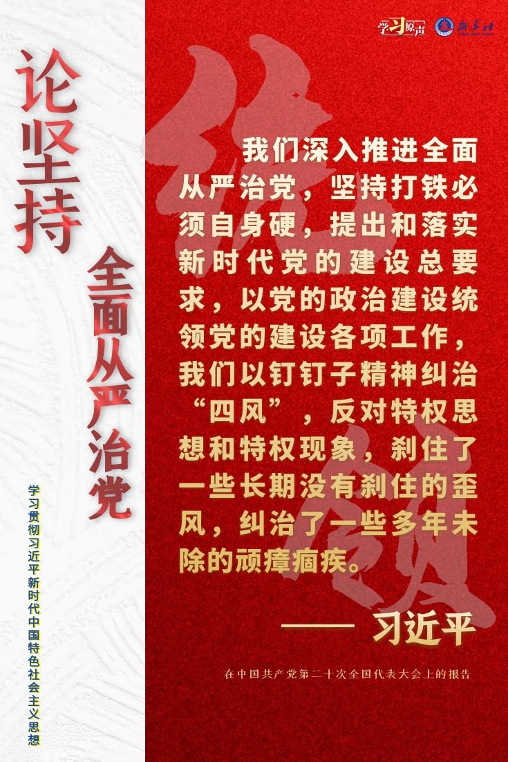 学习原声·聆听金句丨论坚持全面从严治党