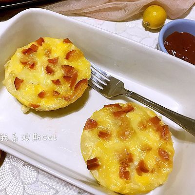植物油|起司火腿面条焗鸡蛋