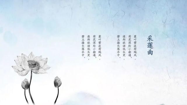  淡雅|淡雅荷花中国文化传统国学PPT模板