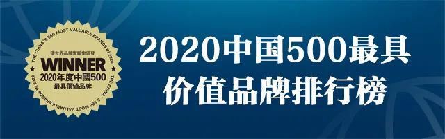 上榜|2020年中国500最具价值品牌发布!吉林省6品牌上榜!