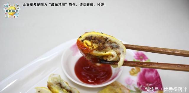 鸡蛋|肉松蛋饼,10分钟搞定营养又美味的早餐,媲美早餐店的鸡蛋卷饼!