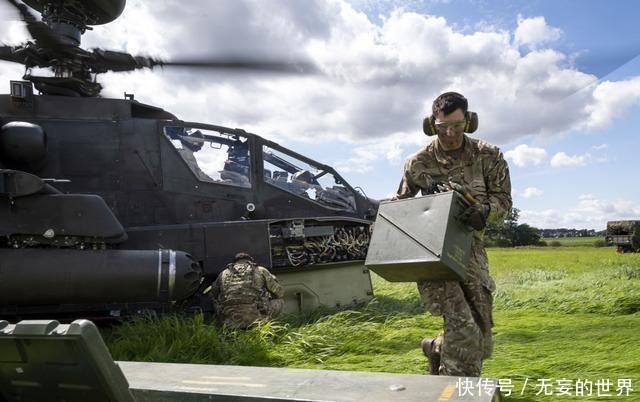  补充|英国陆航演练“热车补给”快速为阿帕奇补充油料弹药 引擎不停车