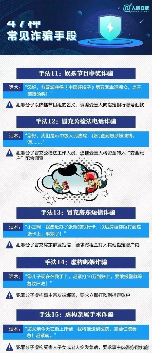 常见|【反电信诈骗】47种常见诈骗手段，你一定要仔细看！