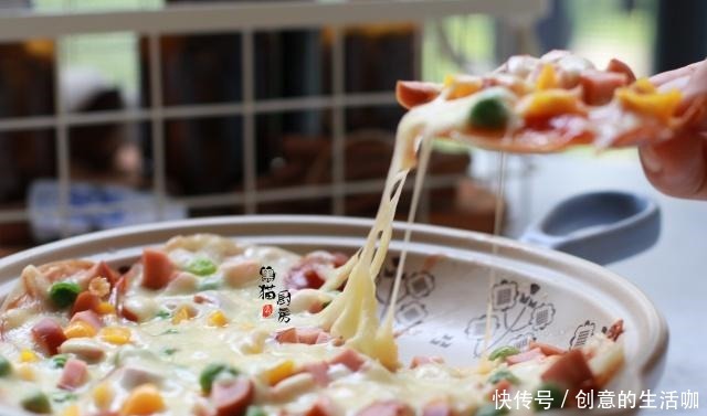 早餐|超人气快手早餐披萨,用饺子皮就能做,早知道就不买外面的披萨了