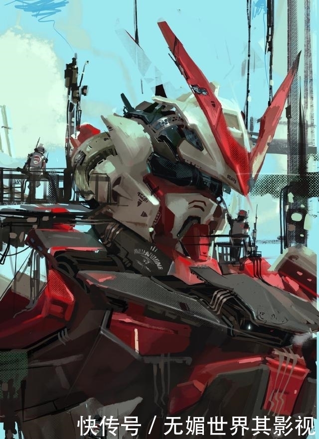 变形金刚|适合做壁纸的机甲插画,喜欢高达还是变形金刚呢?