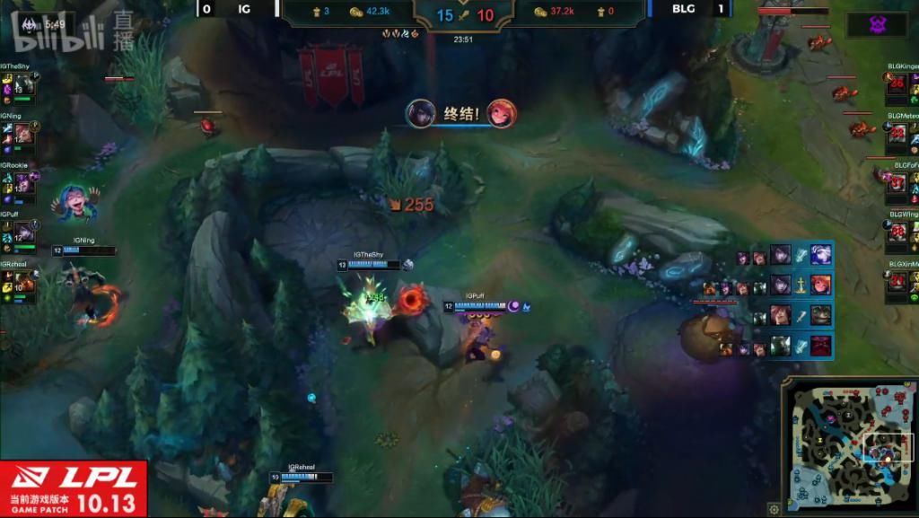  罕见|英雄联盟：TheShy罕见选出铁男，IG中上发力，BLG惨遭玲珑塔