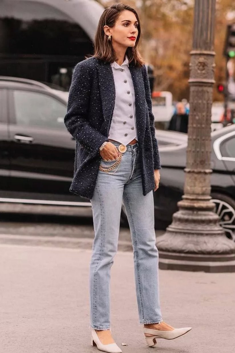 好看|今秋西装外套火了,这么穿好看又高级,时髦炸了