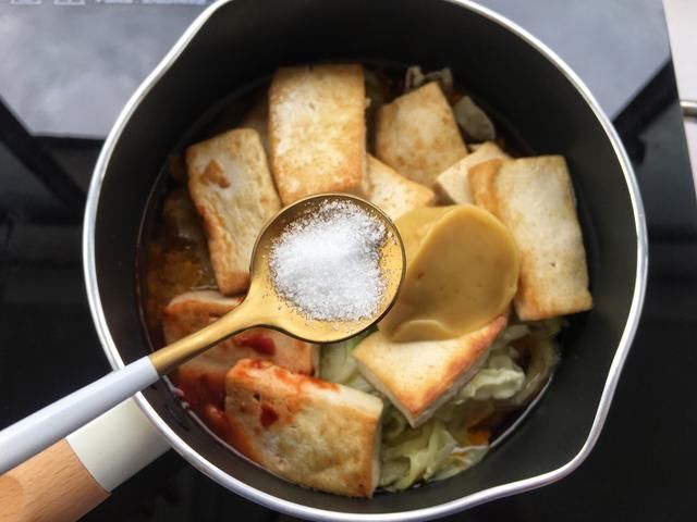 省时省力|白菜豆腐跟我做,比肉要好吃,秘密小配料,省时省力的极佳选择