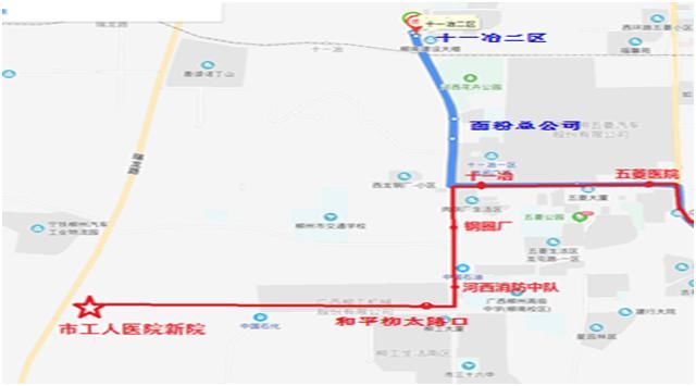 调整|为方便市民前往工人医院新院54路、67路调整部分走向