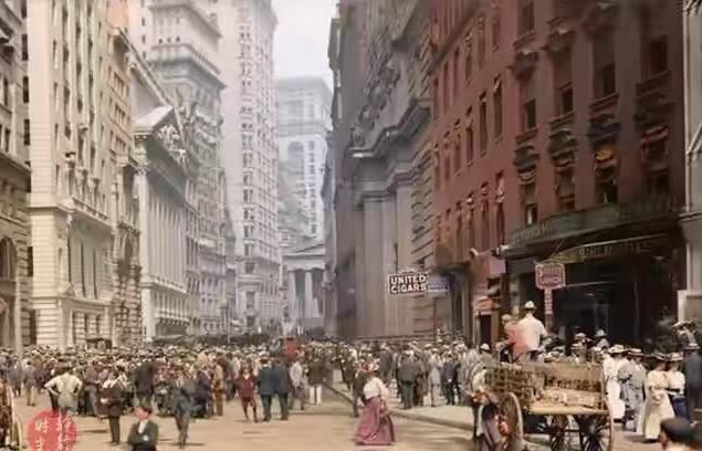 电车|清代末期的美国，高楼林立电车横行，你敢相信这是100年前美国？
