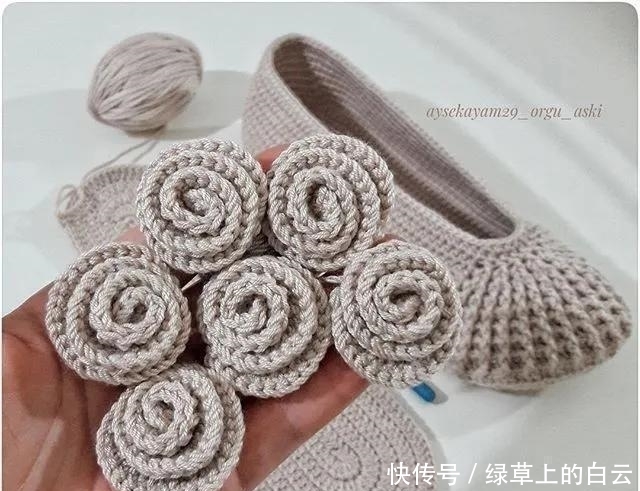  万能|拆下旧鞋子的鞋底，钩织几双万能平底鞋，天天都有新鞋穿，附教程