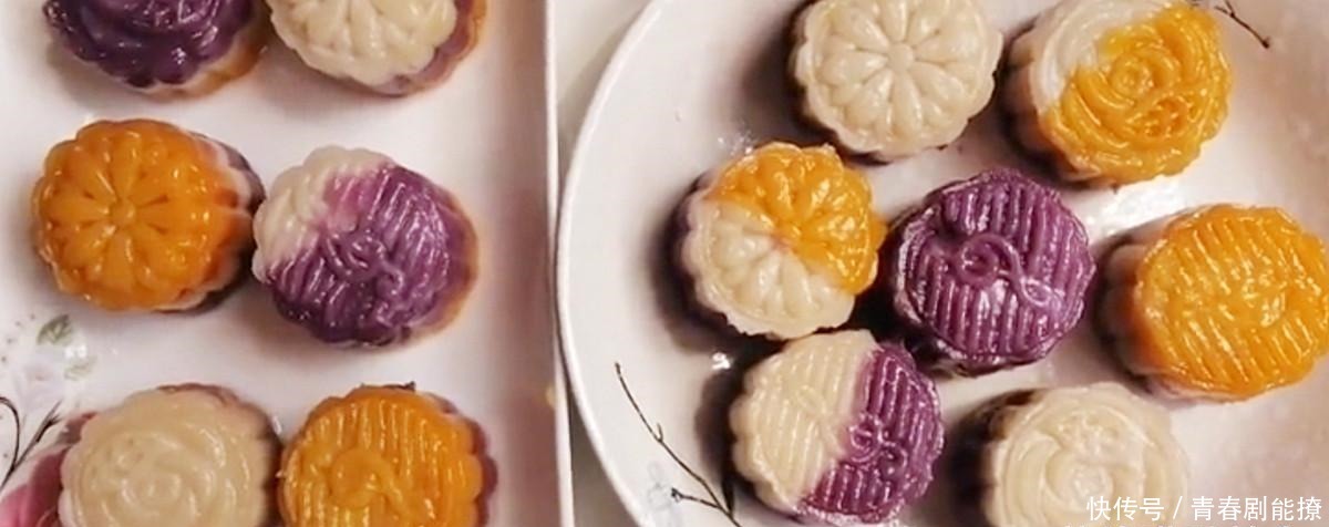 按压|紫薯山药糕,简单易学,软糯有嚼劲,夏日高颜值小点心