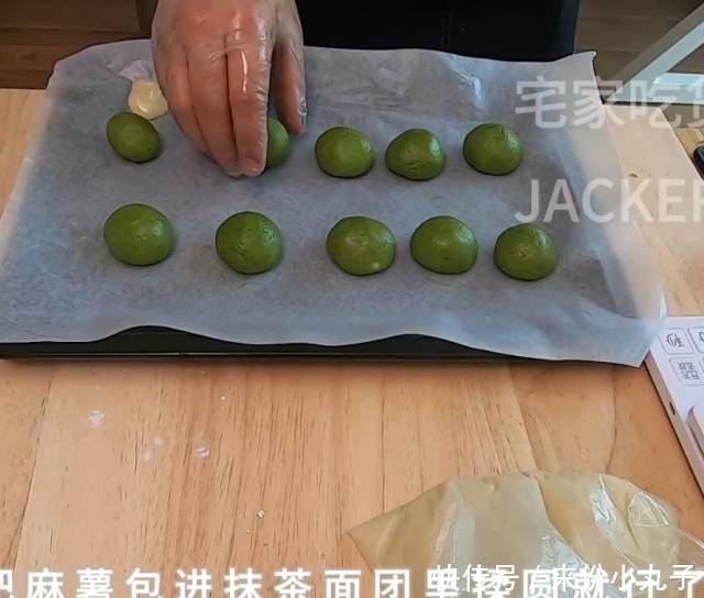 就行|抹茶夹心麻薯曲奇,快手又简单,香甜又软糯