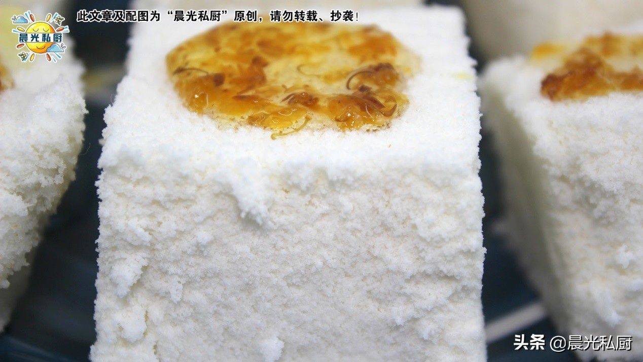 传统|传统甜点蒸米糕,教你如何正确判断,桂花糕中米粉与水的比例