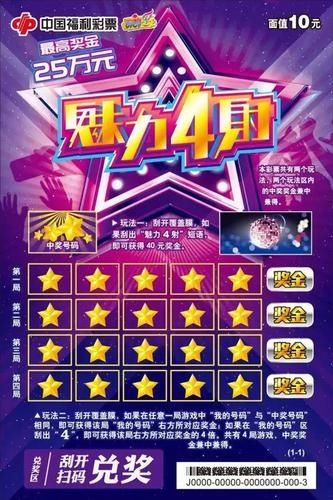 即可获得|头奖25万!刮刮乐新票“魅力4射”震撼上市