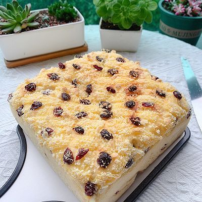  面包|卡士达蔓越莓面包