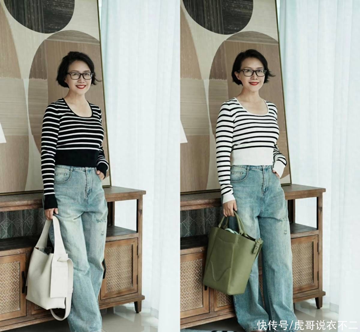 五十岁的女性平日里就该这样穿衣，简约又减龄，照着穿搭真大方
