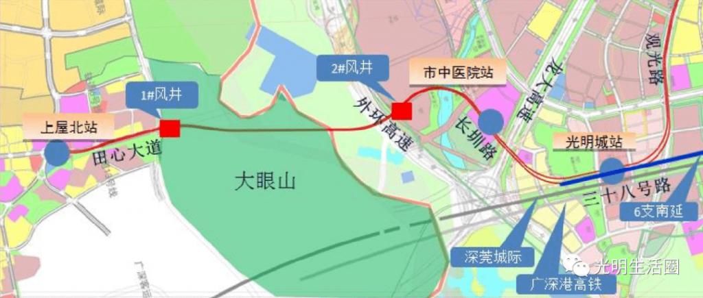  公明段|光明启动地铁13号线土整,各站点详细分布及规划曝光!