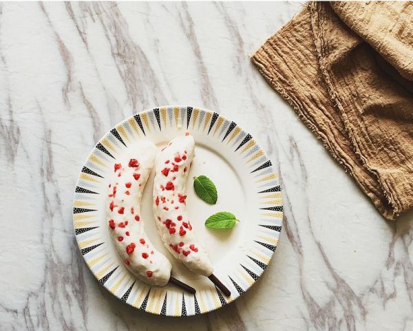  香蕉|脆皮草莓香蕉雪糕