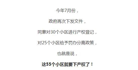  小区|长春无产权＂问题小区＂有进展了，这55个要下产权了！