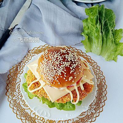  鸡蛋|新奥尔良烤鸡腿堡