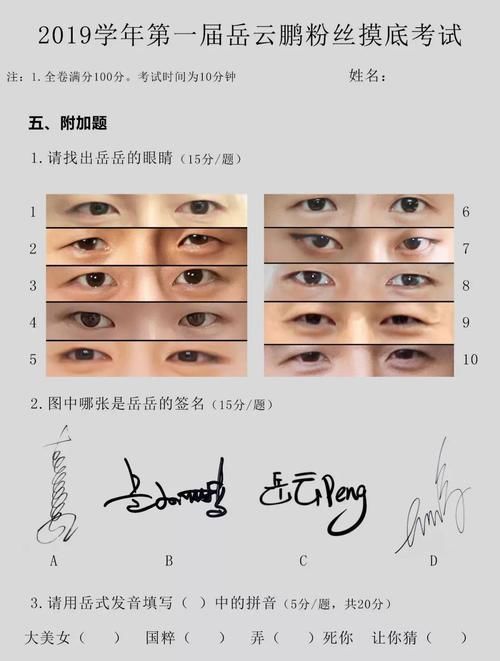  摸底考试|每日一逗：2019年第一届岳云鹏粉丝摸底考试……