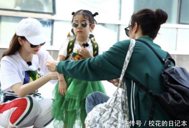 时光|戚薇李承铉携女儿游乐园度亲子时光，Lucky露正脸可爱十足