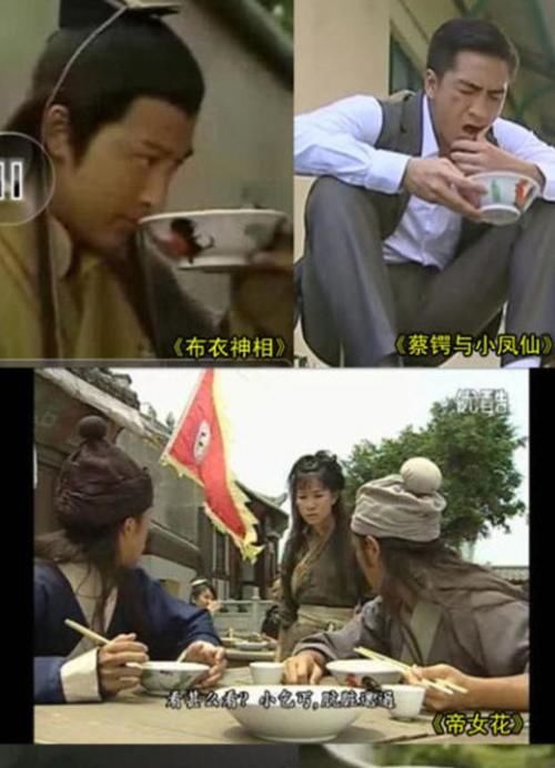  筷子|佘诗曼晒午餐肥肠面，轻咬筷子笑容甜美，经典公鸡碗太抢镜！