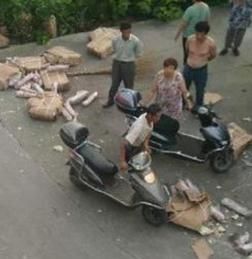  哄抢|哄抢车祸后冻肉，必须严惩