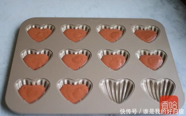 好吃|免打发!零失败的红丝绒玛德琳蛋糕,外脆内软超好吃