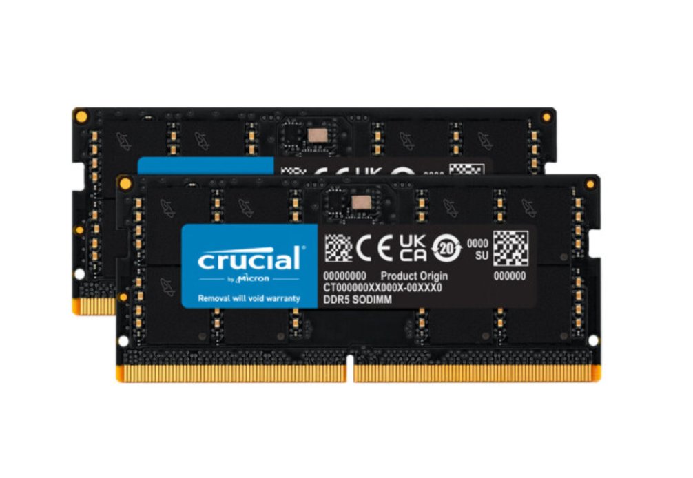 美光英睿达 DDR5-5600 笔记本内存大容量套装上架：48G*2 1799 元