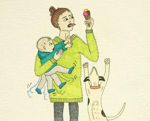  画下|一位妈妈用“怪异”的画风，画下她与熊孩子的日常，感动无数父母
