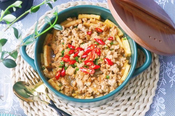  鸡肉|茄子鸡肉豆腐煲（减脂餐）
