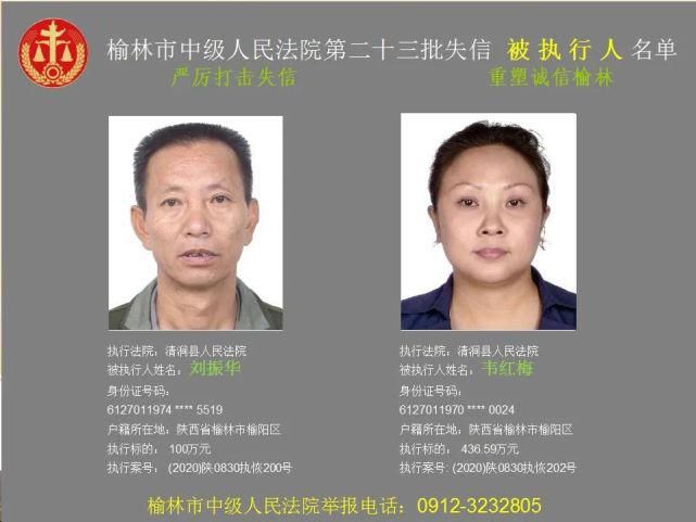 名单|榆林又一批失信人名单，46岁男子欠6180元上榜！