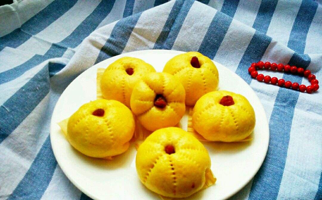  剩下的面团|小朋友爱吃的南瓜豆沙包，学会之后不用买路边摊啦